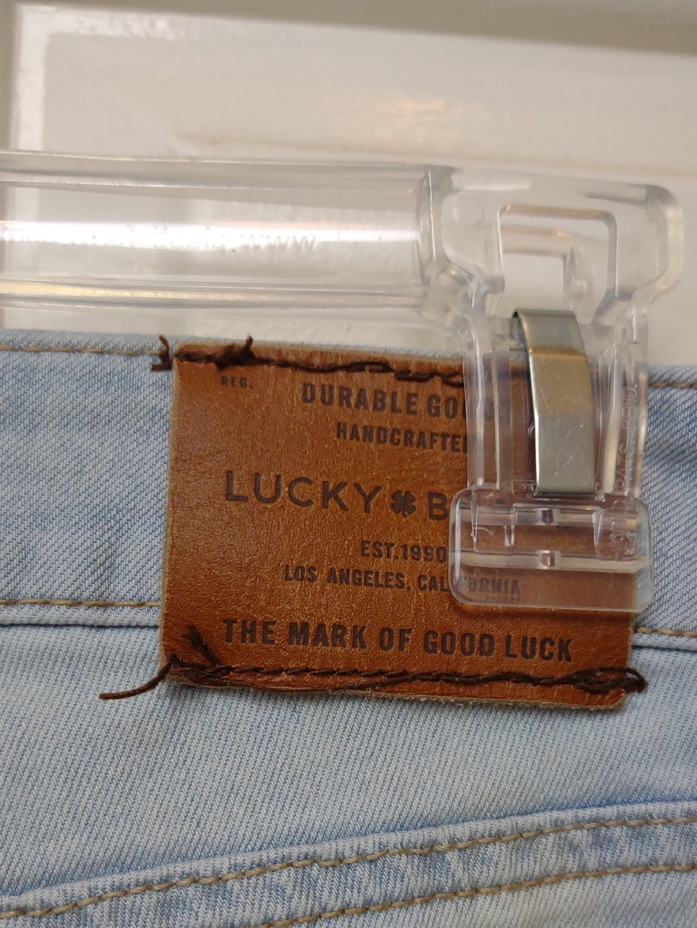 Lucky Brand Lolita Ankle Crop Curvy Stretch Distressed Light Blue Jeans - Picture 10 of 15